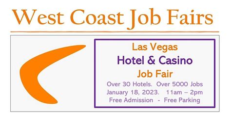 casino job fairs